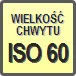 Piktogram - Wielkość chwytu: ISO 60